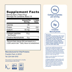 Advanced Collagen Peptides + Creatine - Unflavored